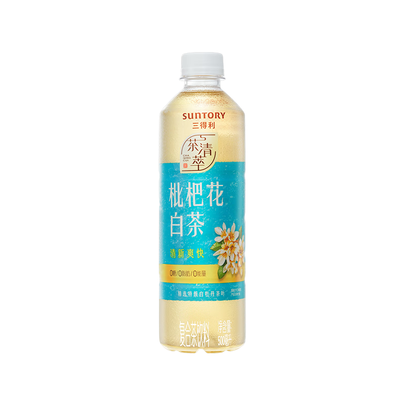 plus：三得利（Suntory）清新柔和 枇杷花白茶 500ml*15瓶