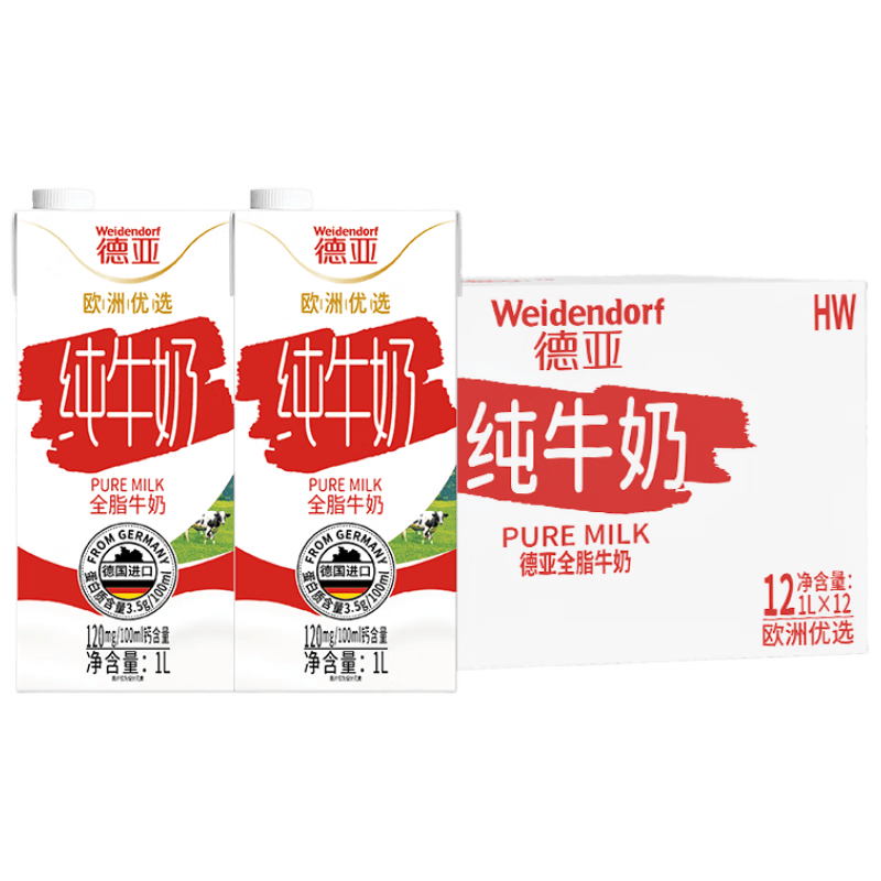 ���� ŷ��3.3ȫ֬ ���ְ� ��ţ�� 12�� 1L 106.11Ԫ