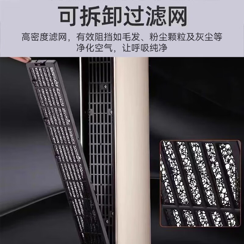 海尔（Haier） 取暖器石墨烯家用暖风机立式取暖神器冬季电暖风浴室热风机电暖气节能速热电暖器卧室烤火炉 【石墨烯速热】豪华加大机械款HN2201A