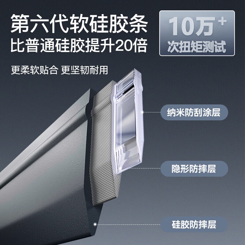 苏力达魔术扫把多功能刮水器 两用硅胶地板器家用卫生间扫头发神器Y39 升级【魔术扫把】45cm刮条 2个