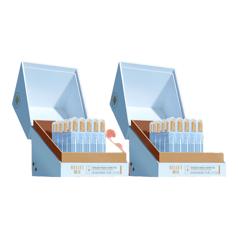 頤蓮（RELLET）凝時煥顏次拋精華液1.3ml*60支（兩盒裝）送女生禮物