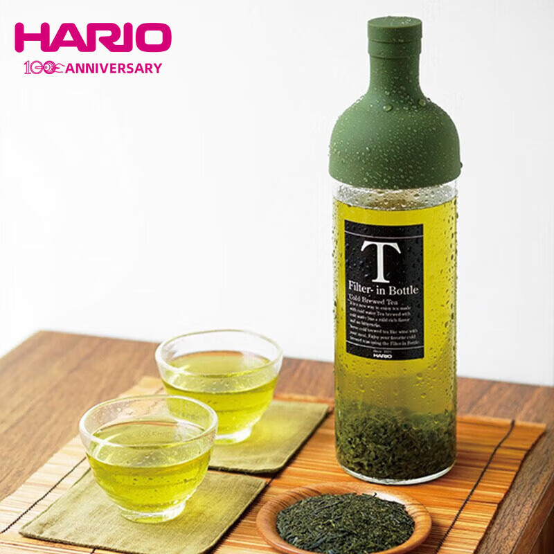 HARIO日本耐熱玻璃冷泡瓶果茶冷泡壺冷水瓶涼水花茶壺750ml