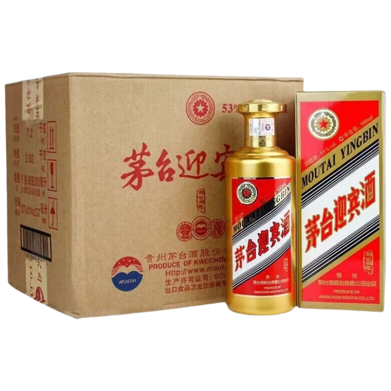 ���ڲ�����ę́ ӭ���ƽ�ӭ�� 2019�� �����Ͱ׾� 53�� 500ml*6 ԭ��ԭ�� �����Ͼ� ���������ղء����Ƽ��桿 1820.31Ԫ