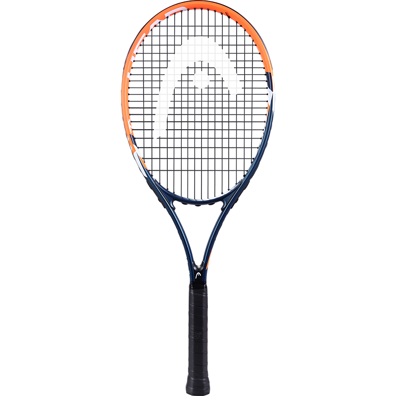 海德(HEAD)網(wǎng)球拍初學(xué)拍 男女入門網(wǎng)球拍 成人輕巧減震大拍面 280g 【暴風(fēng)橙-2號柄】 920118