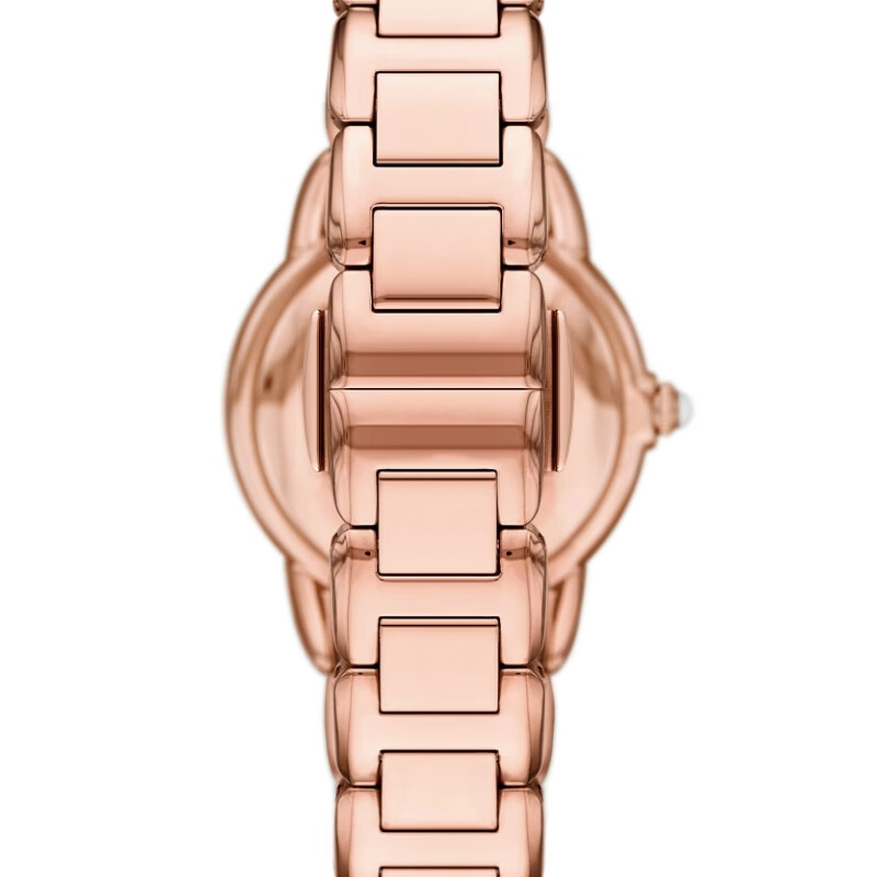 EMPORIO ARMANI阿玛尼手表官方正品手表女士白月光系列优送3.8女神节友礼物老婆 玫瑰金AR11671 26mm