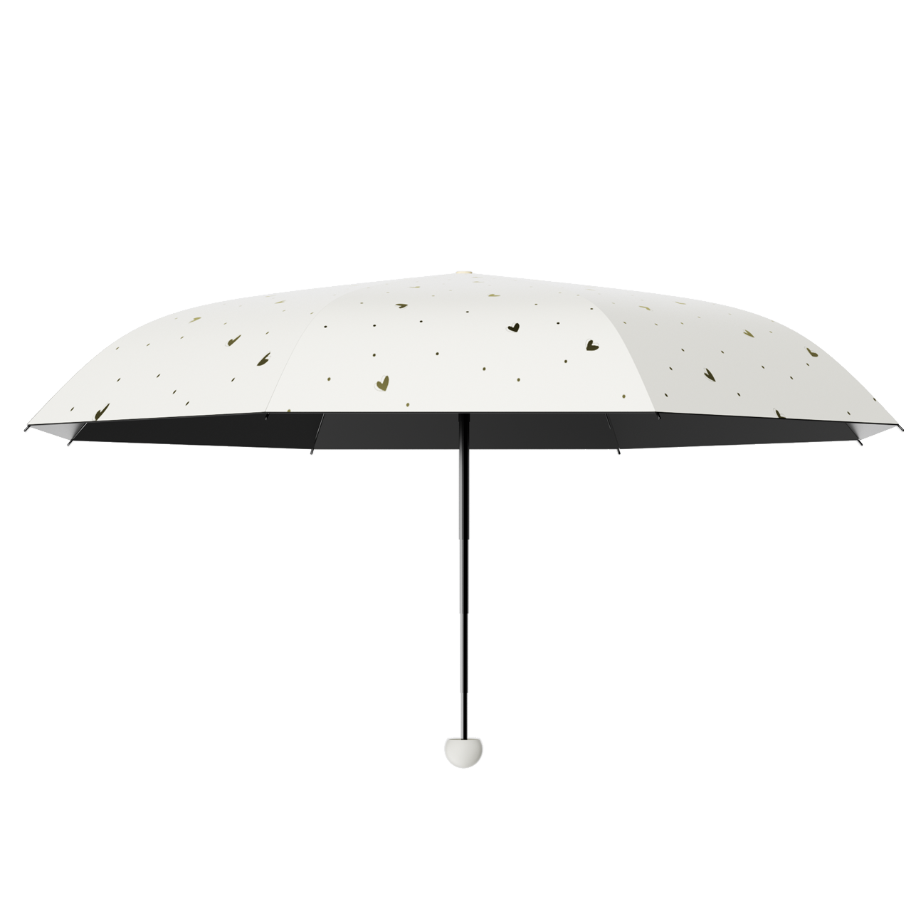 左都（ZUODU）防紫外线太阳伞五折折叠便携遮阳伞防晒防紫外线胶囊伞女黑胶迷你