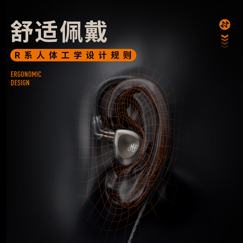 宁梵声学NFaudio RA15可换音管音乐耳机 HIFI耳机 监听耳机 游戏耳机 流行首选 灰色