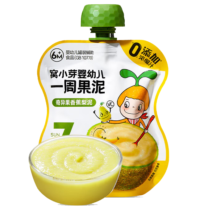 ����:��Сѿ Ӥ�׶�һ�ܹ���(������㽶����)/80g*5��