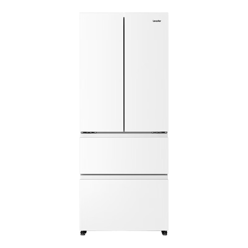 海爾（Haier）冰箱零嵌入式超薄法式多門四門冰箱410升一級能效雙變頻風(fēng)冷無霜底部散熱家用小戶型小型電冰箱 冰川白鈑金面板+黑金凈味+母嬰三檔變溫區(qū)+柔性變頻