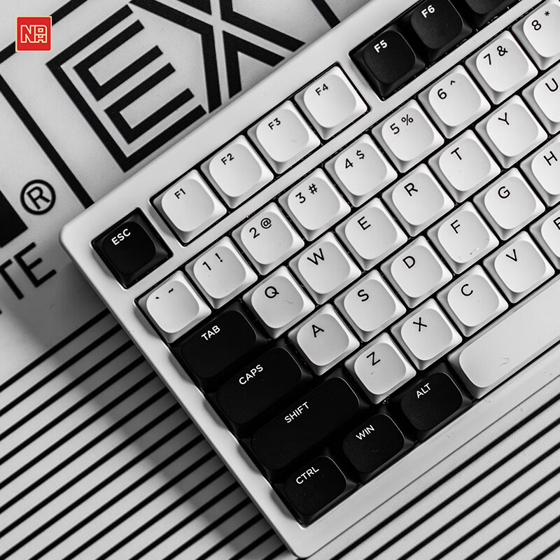 NDNH三模MAC无线蓝牙超薄矮轴屏幕全铝办公客制化not defined 键盘 ND75LP皓白矮轴 三模