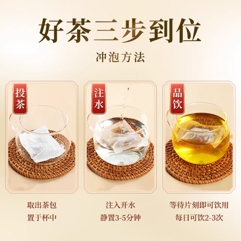内廷上用北京同仁堂 玉米须桑叶茶 成人中老年可配合降血脂血压血糖产品用 青钱柳玉米须茶32包/盒 三盒装
