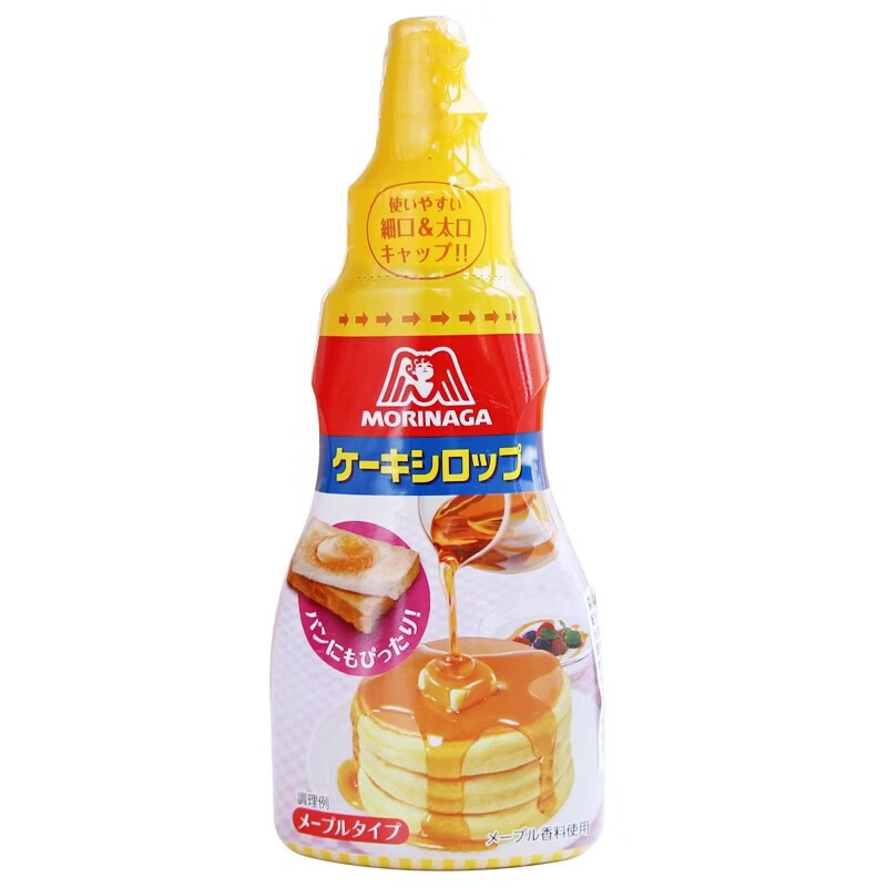 森永日本進(jìn)口森永糖漿200g家用華夫餅熱香餅調(diào)味糖漿雙瓶口食用糖漿 食用糖漿200g*1瓶