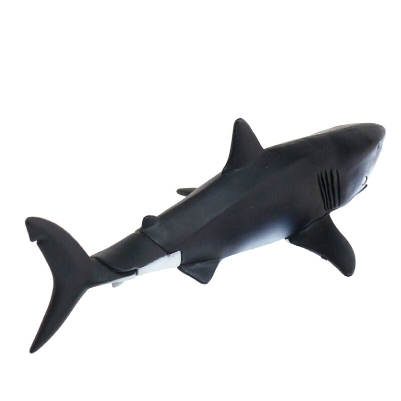 仿真野生海洋动物模型819950儿童男孩大白鲨鱼玩具宓蝶 as-07 大白鲨