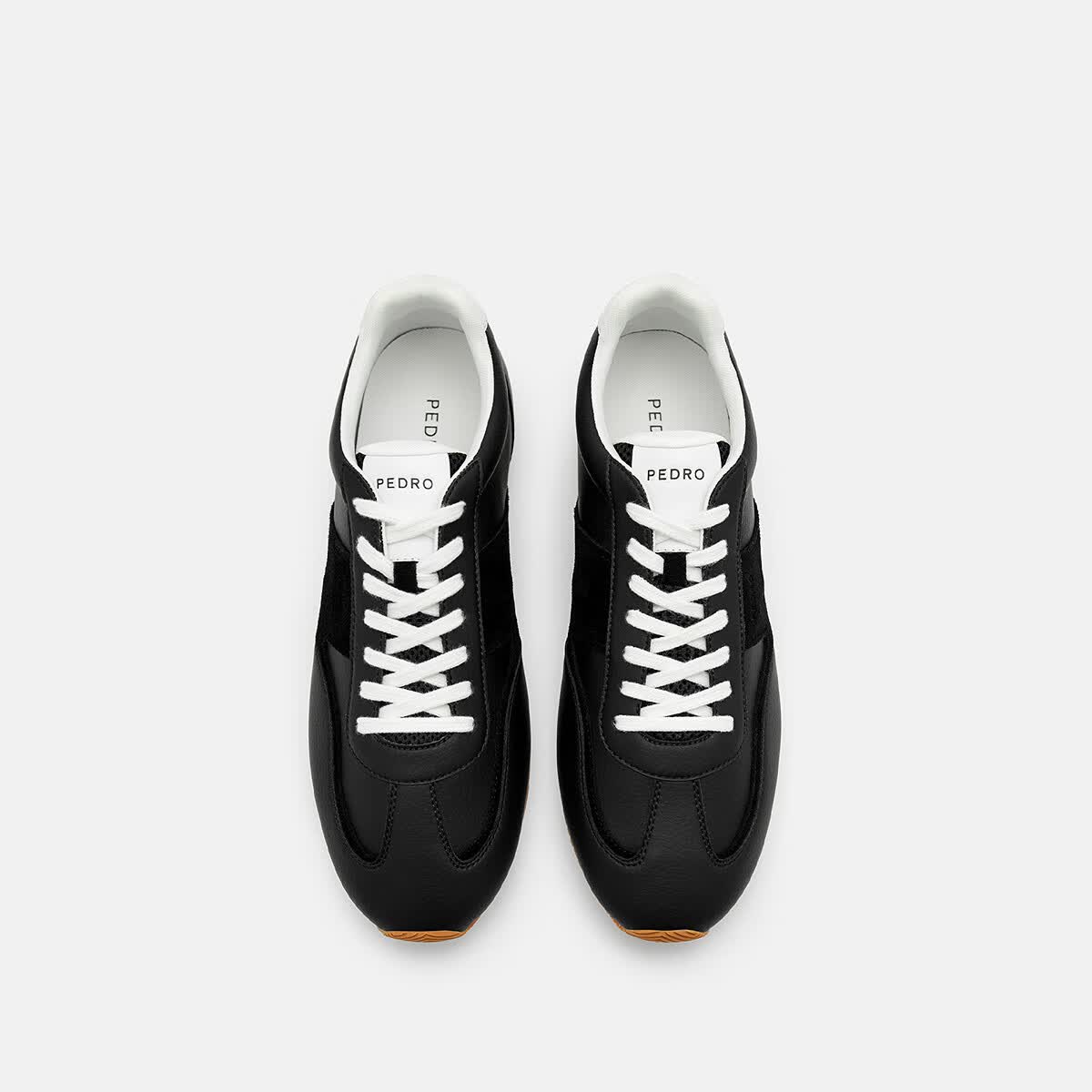 PEDRO德训鞋舒适透气运动鞋蛇年新禧系列男鞋送鞋带PM1-76210261 黑色 -双鞋带 41