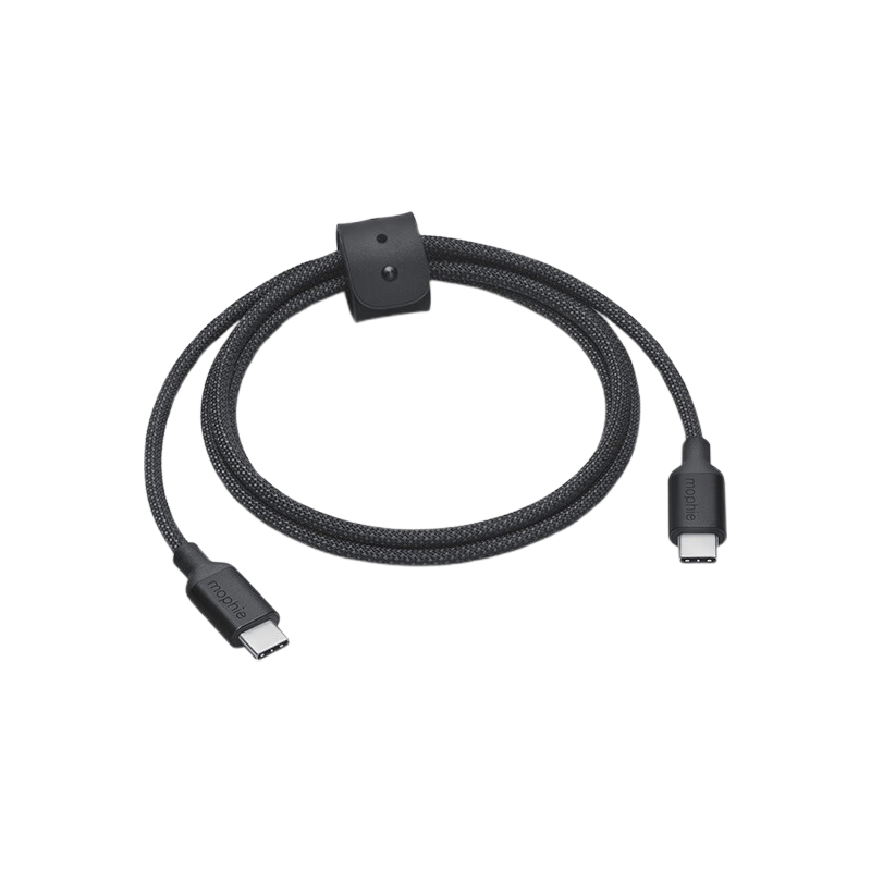 Mophie摩爾菲240W充電線USB-C快充線加粗耐彎折硅膠收納扣適配iPhone蘋果16 安卓type-c口手機(jī)數(shù)據(jù)線1米