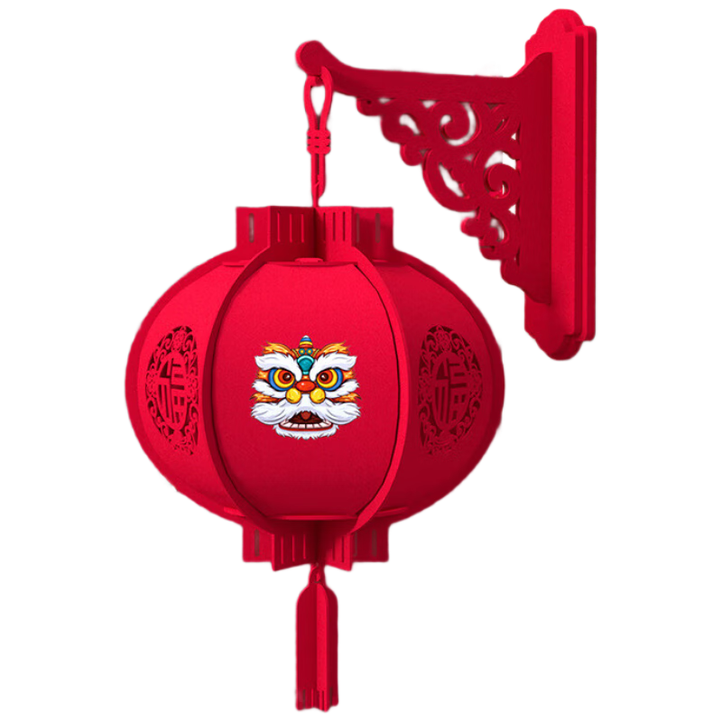 茹翁2025蛇年新年裝飾國潮卡通貓燈籠掛飾春節(jié)新年掛飾定制 貔貅燈籠