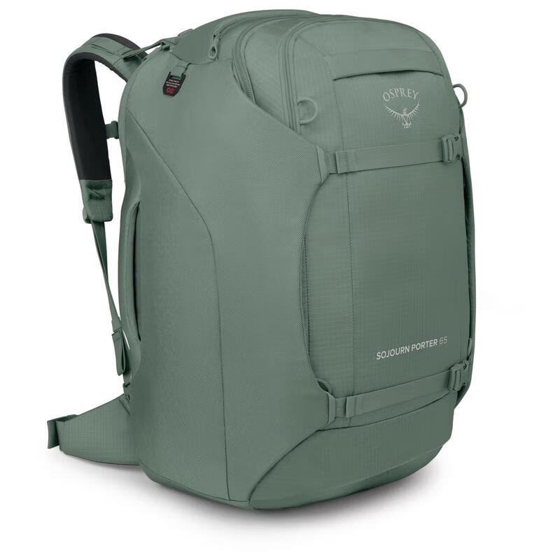 OSPREY中性戶(hù)外背包尼龍防潑水耐磨耐用旅行登山包 軍綠色 65L