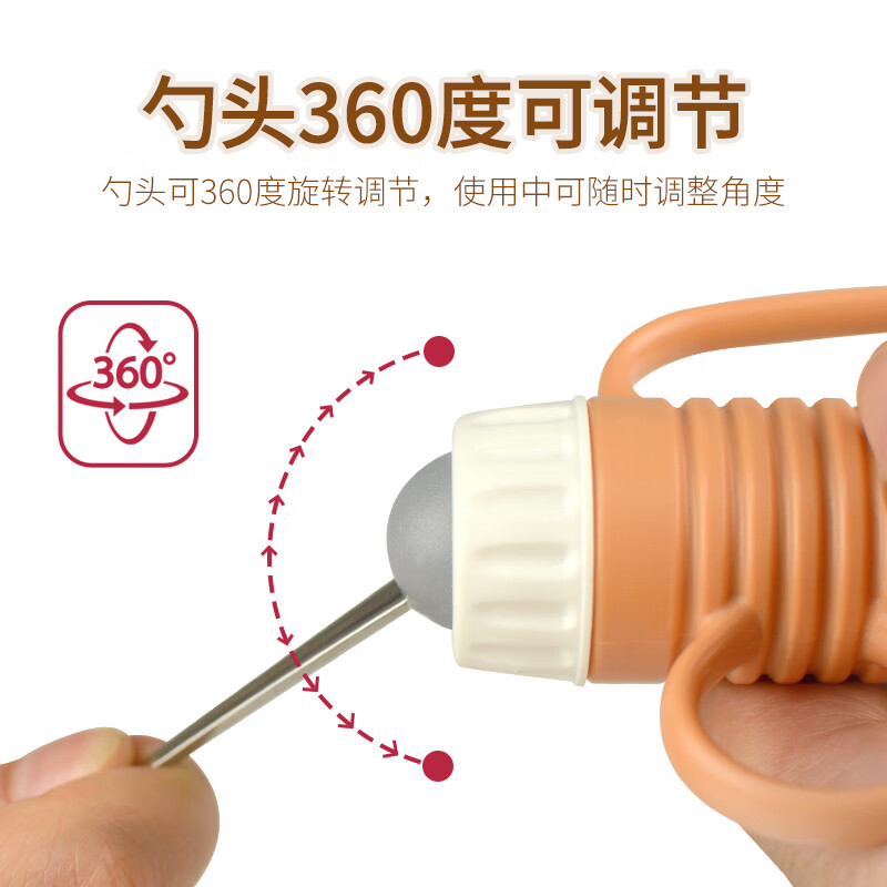 美物德品左右手通用老人辅助餐具吃饭助食筷子勺叉防洒碗手抖无力康复训练 筷+勺(简装) 1件套