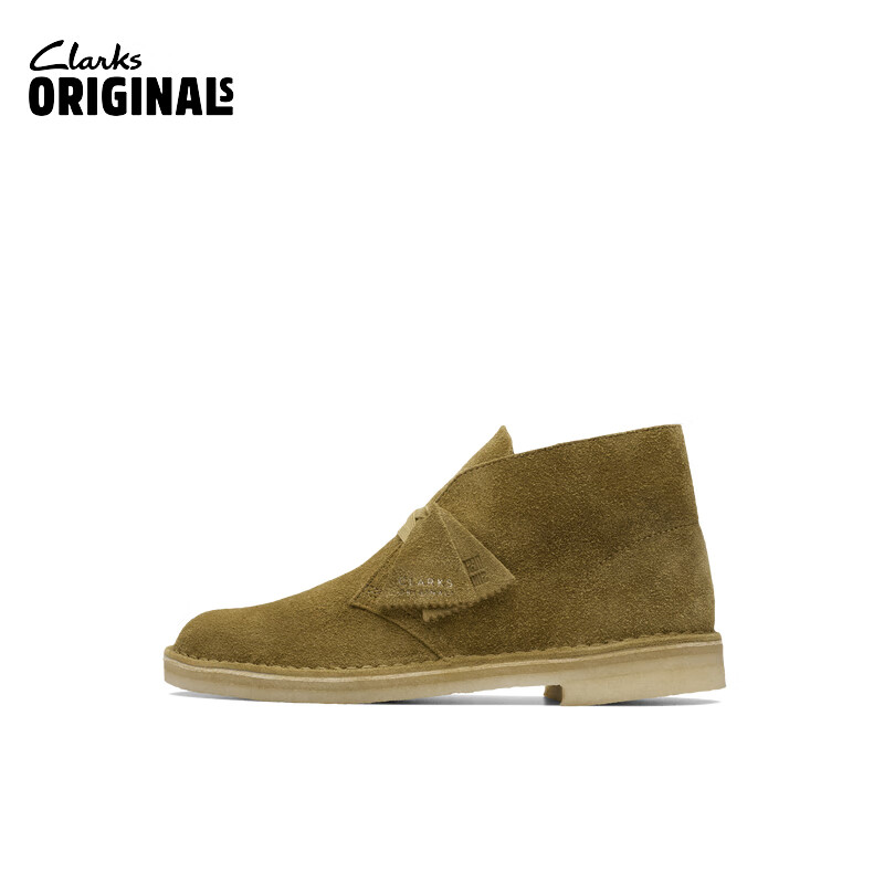 Clarks其乐Originals DESERT沙漠靴男女鞋高帮鞋舒适复古时尚潮靴 绿色-男款 261740567 35.5