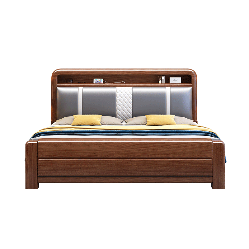 ڲִԼľʵľ1.8˫ʽ鴲 ľ 1500*2000mmܿ702Ԫ