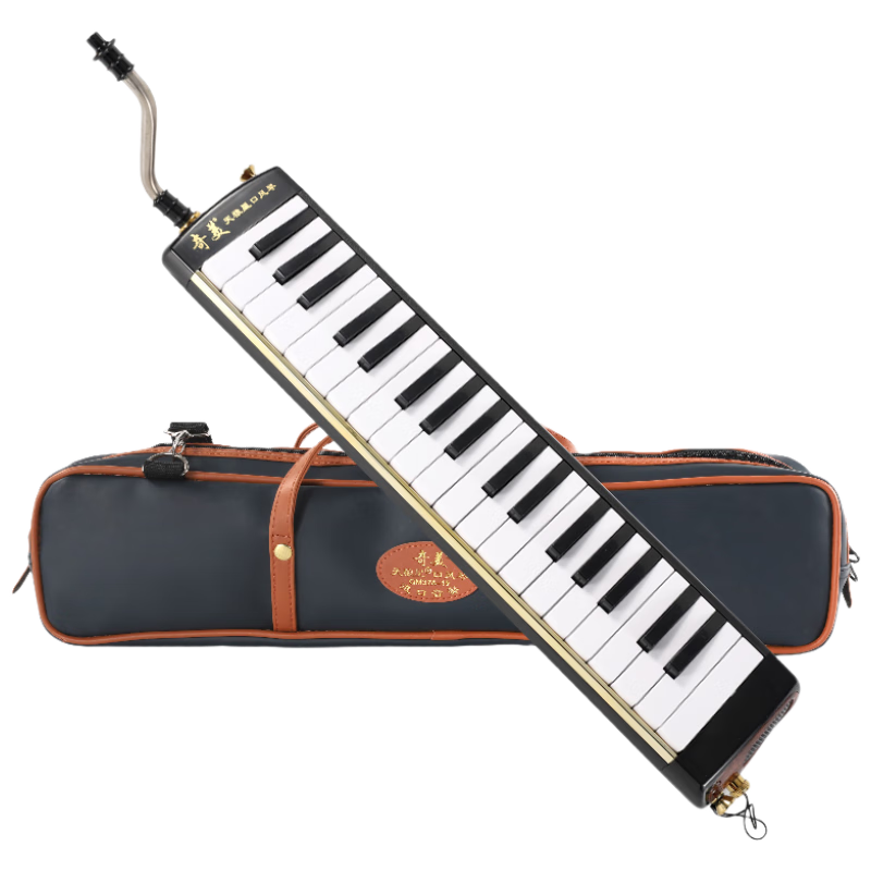 奇美37鍵天狼星進口音簧專業(yè)演奏級口風琴（黑磨砂、PU包、配教材）