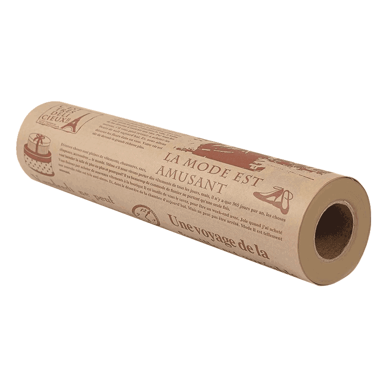 烤樂(lè )仕硅油紙長(cháng)8米*寬30cm空氣炸鍋專(zhuān)用紙烘焙紙單面印刷棕底包裝紙