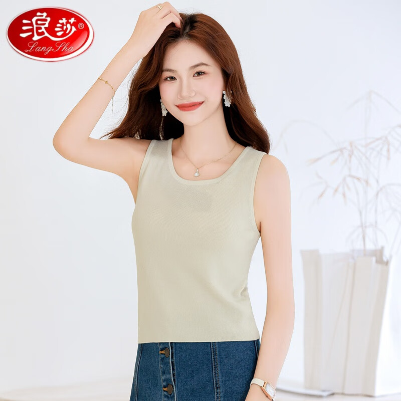 ���ڲ�������ɯ��LangSha���ߵ���˿��֯��������Ů2025�¿��⴩С���Ӷ̿����ʸ����������� ��ɫ M 91-102�ﴩ