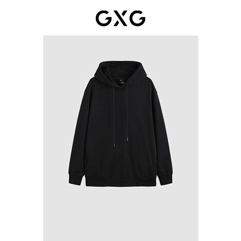 GXG男装卫衣合集 黑色连帽卫衣GEX13130524 L