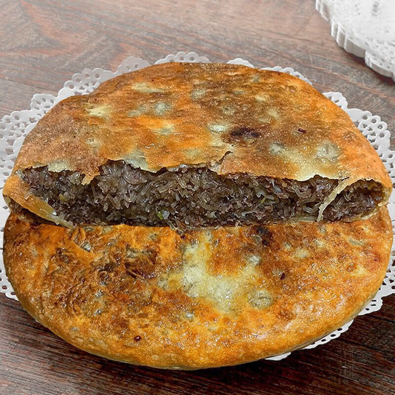 安徽亳州牛肉馍2斤馅饼舌尖美食家用食材早餐半成品壮馍特产 1000g