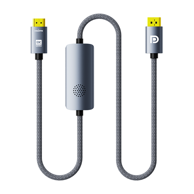 ULT-unite優(yōu)籟特HDMI2.1轉(zhuǎn)DP1.4轉(zhuǎn)接線8K高清視頻線240Hz高刷筆記本電腦PS5接顯示器轉(zhuǎn)換器線1米
