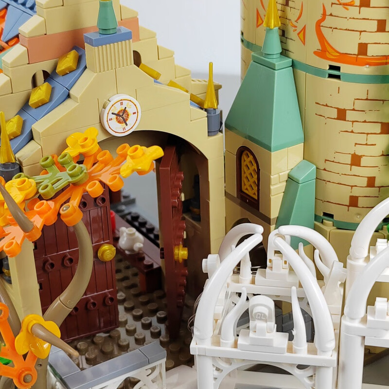 乐高旗舰积木绿影城堡别墅模型玩具儿童礼物圣诞新年拼装积木 绿影城堡【1555颗粒】