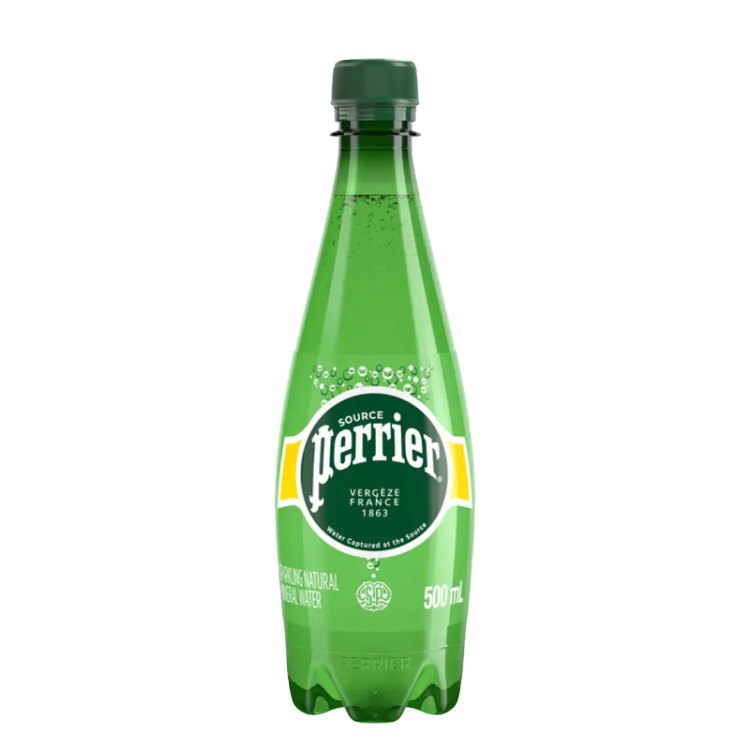 巴黎水（Perrier）经典原味气泡水500ml*24瓶 0糖0脂0卡 法国原装进口含气矿泉水