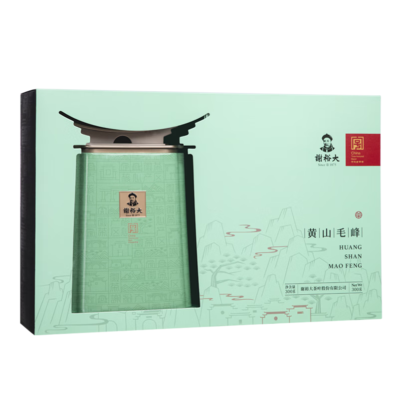 谢裕大绿茶2025新茶上市名师600黄山毛峰一级300g礼盒送礼【源头直发】