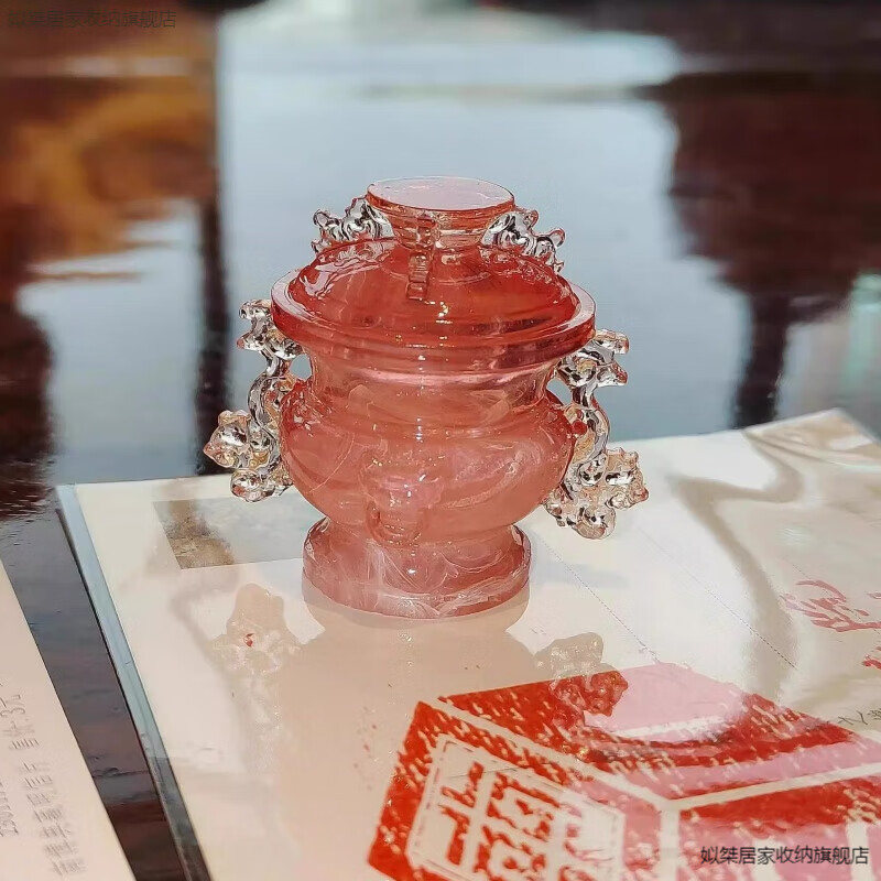 南京博物馆文创冰箱贴芙蓉石蟠螭小粉炉 芙蓉石蟠螭小粉炉【1个】