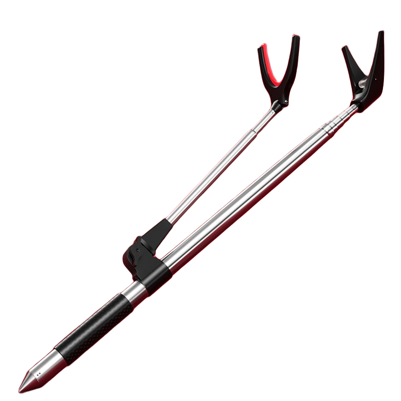 朝宇炮臺支架不銹鋼魚竿支架地插漁具釣魚架桿手竿臺釣魚桿支撐架 四代支架（無地插） 2.4M不銹鋼支架 帶地插