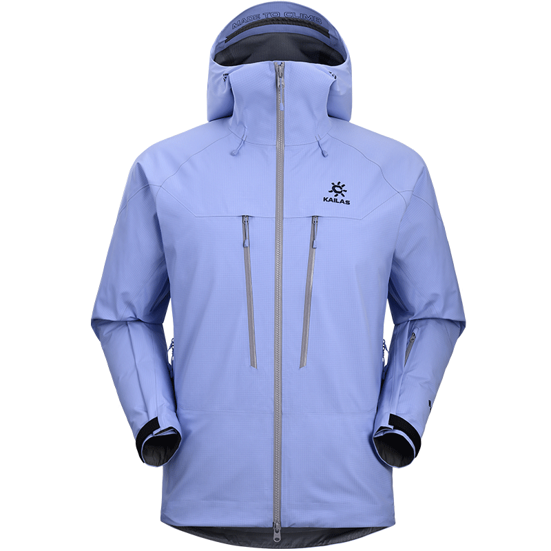 KAILAS凱樂石MONT X-PRO硬殼沖鋒衣GORE-TEX PRO 3L防水耐磨輕量登山服 矢車菊藍(lán) M
