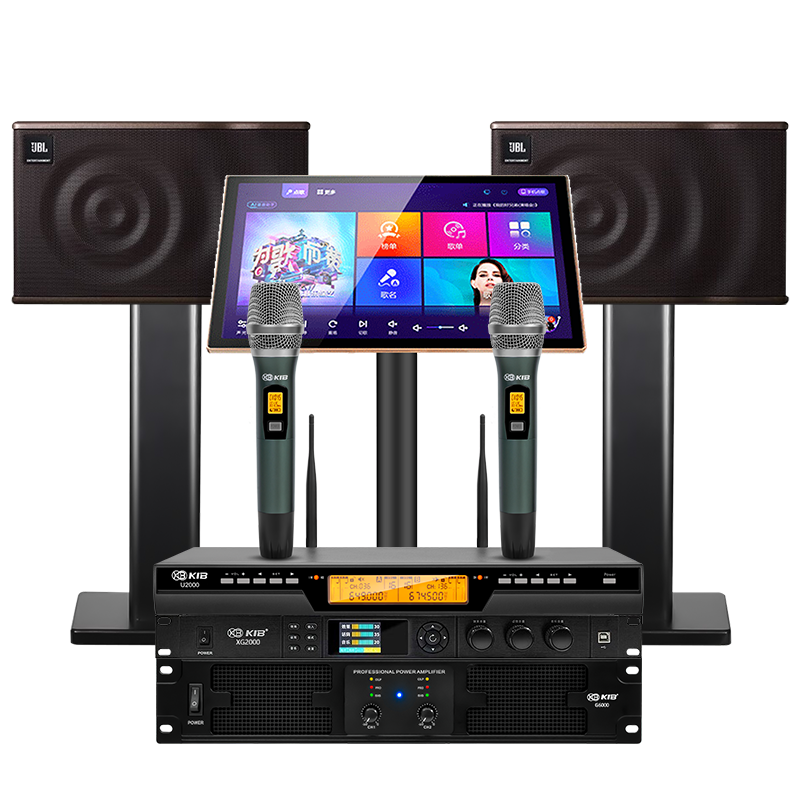 JBL【國家補貼】MK12家庭ktv音響套裝 卡拉OK點歌機一體機 家庭影院組合家用K歌專業(yè)音箱唱歌設(shè)備全套