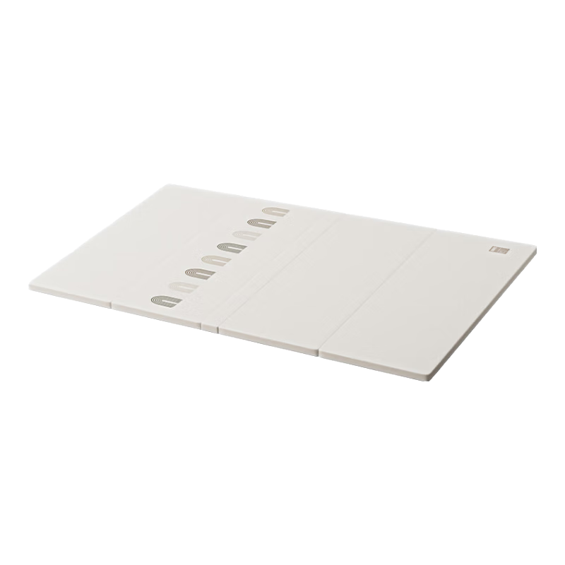 貝易爬爬墊嬰兒IXPE爬行墊加厚PU墊寶寶客廳可折疊早教地墊兒童泡沫墊 PE內(nèi)膽-條紋彩虹-防滑款 180*200*4cm-無縫抑菌