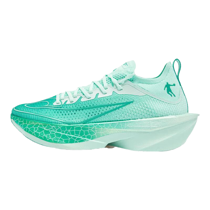 乔丹飞影plaid2马拉松全掌碳板旗舰竞速跑鞋运动鞋男夏季新款 水波色/海藻绿 -江南烟雨 42