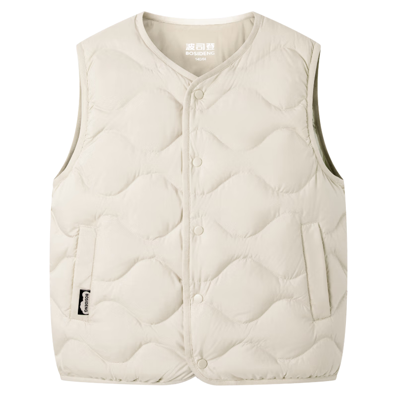 波司登25年秋季羽绒马甲鸭绒男女儿童5A抗菌四防合体短款轻薄外套