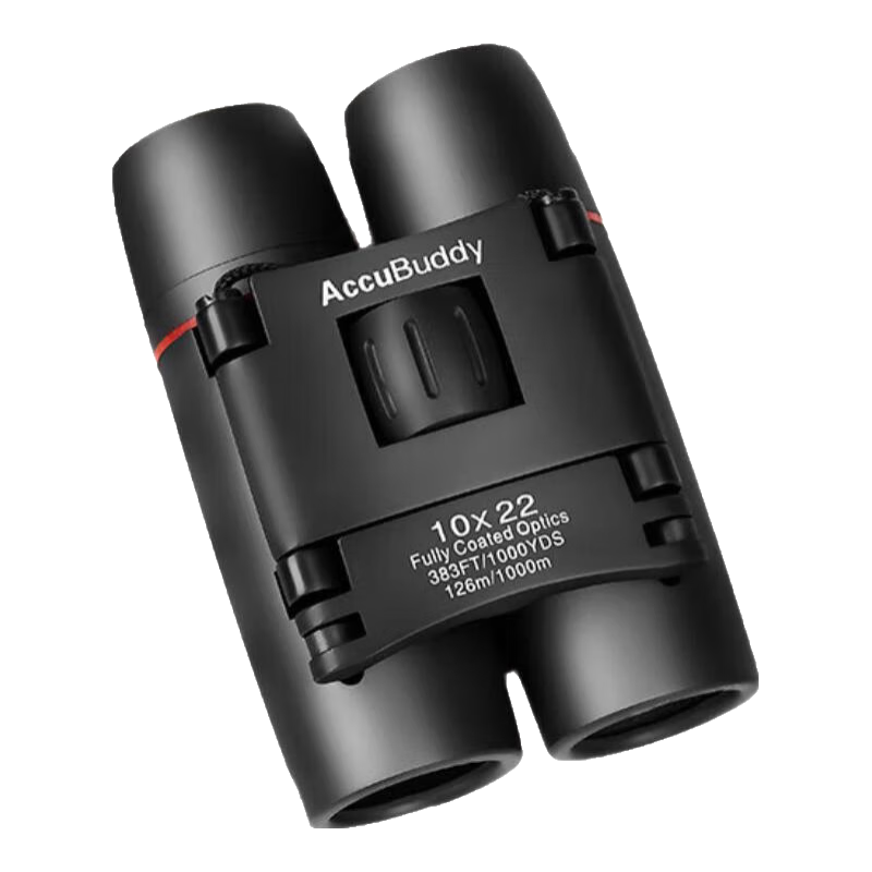AccuBuddy德国望远镜高倍高清双筒袖珍超轻便携式望眼镜双筒户外观光旅游 格莉斯普通款10x22（虹膜）