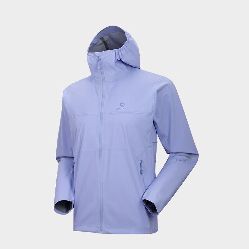 KAILAS FUGA凯乐石傲云跑山冲锋衣男女款防水防风户外越野跑徒步登山单冲外套 碧落青KG2341133 XXL