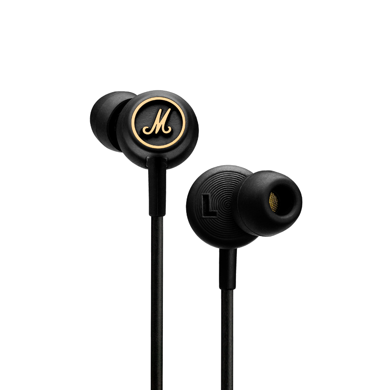 MARSHALL（馬歇爾）MODE EQ耳機(jī)入耳式搖滾重低音HIFI人體工程學(xué)有線耳塞 黑色 通用版