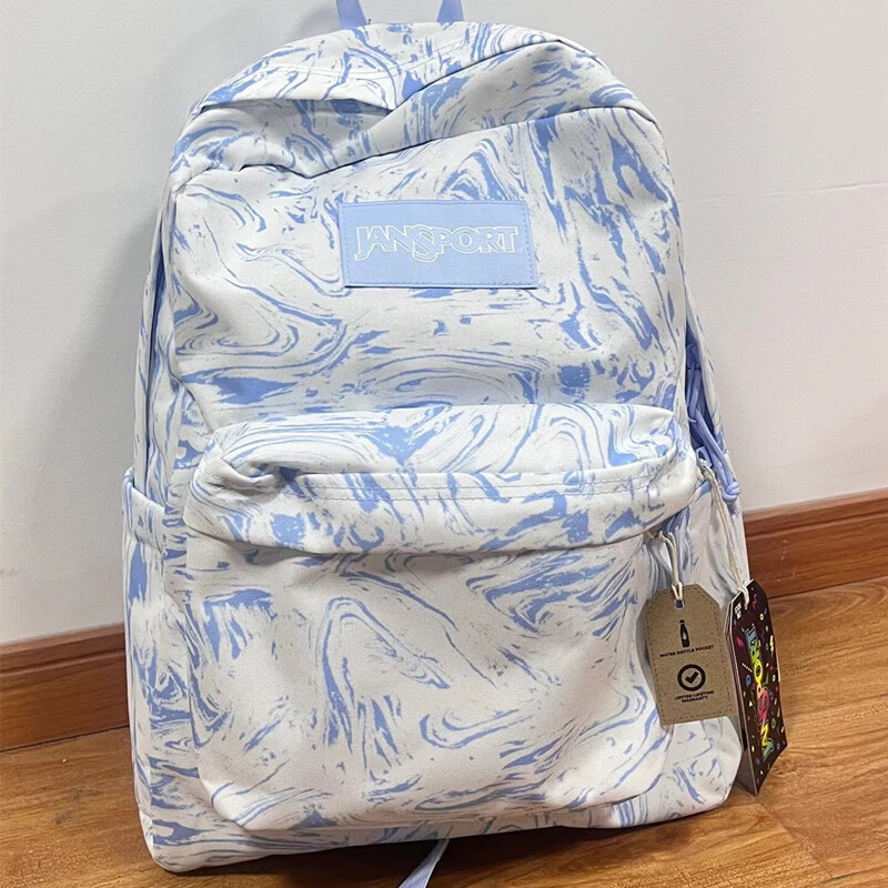 JANSPORT双肩包jansport杰斯伯双肩包女高中学生青漾大容量简约初中生书包 麦旋风