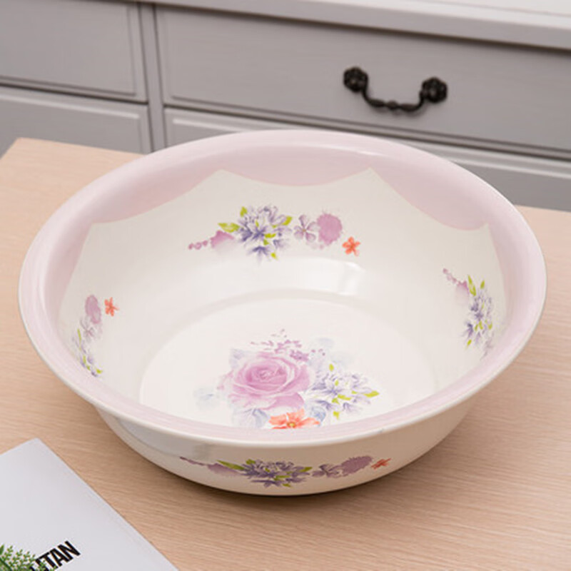 PJ加厚2036cm搪瓷盆搪瓷碗洗脸盆和面盆洗菜盆婴儿宝宝洗衣盆 吉盆厚 36cm1个