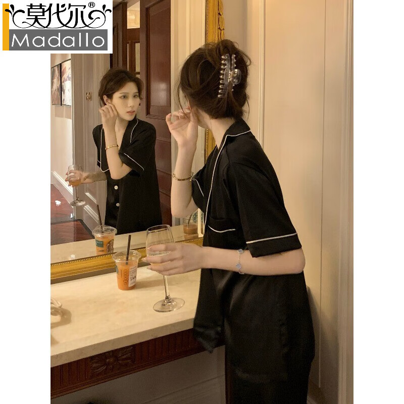 🛒冰丝睡衣｜59元两件套！冰凉裸感睡裙，微胖女孩的夏夜救星～