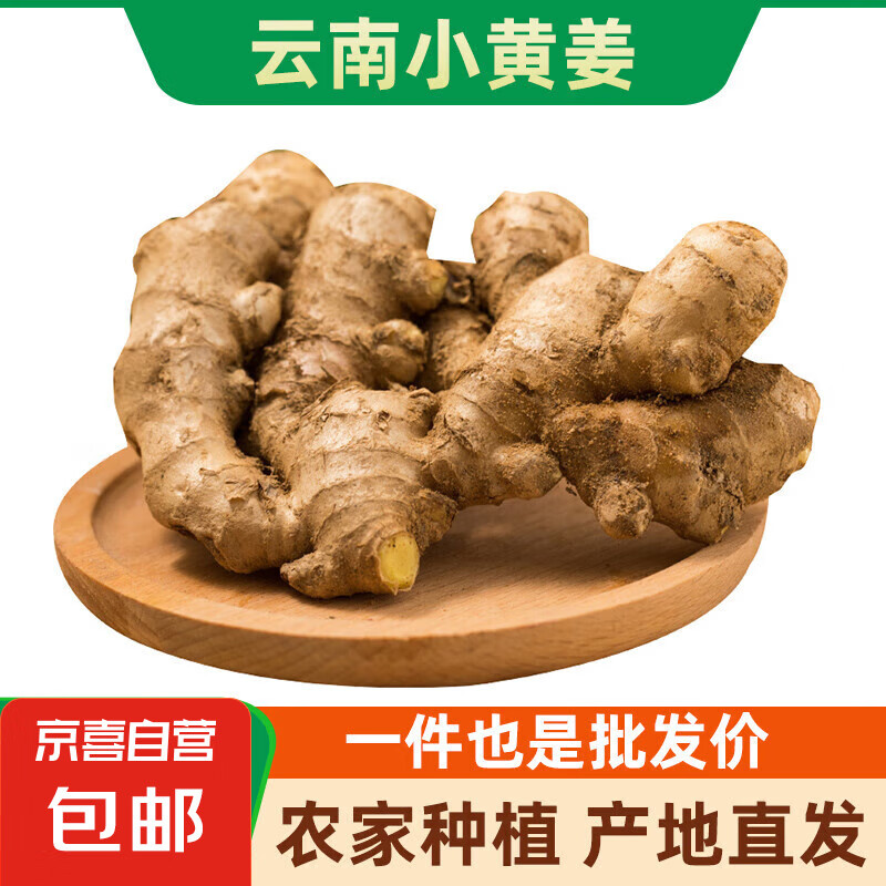 京喜加源头直发小黄姜新鲜高山生姜现挖老姜嫩姜农家自种月子姜 高山小黄姜 100g