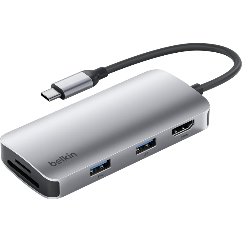 ������ Type-C��չ�� MacBook���һUSBת���� HDMI TF/SD������ ������    164.4Ԫ