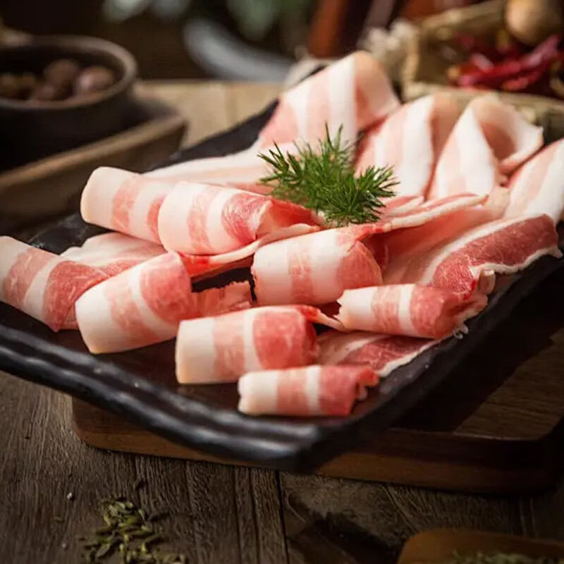 牧海肴原切羔羊肉卷 鲜切羊肉片冷冻肥羊卷内蒙涮火锅食材批发 清真羊肉 羔羊原切羊肉片3斤装