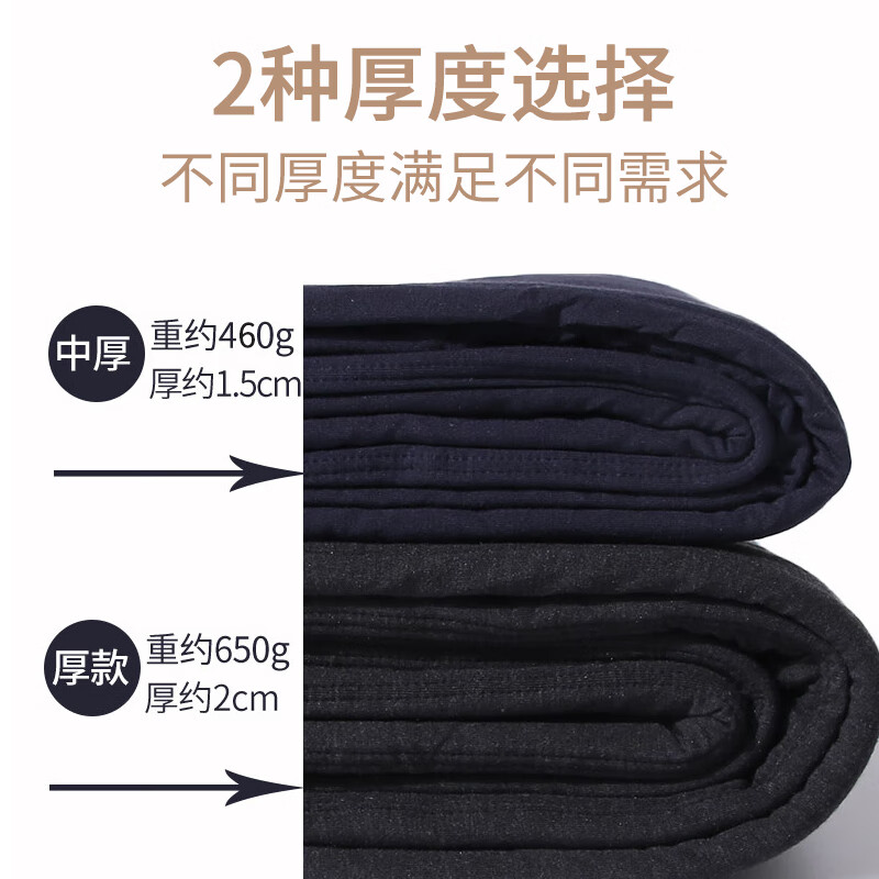 蒙羊王棉裤男100%蚕丝填充冬季加厚高腰保暖裤男士修身打底裤保暖内衣男 男士中厚-藏青 2XL